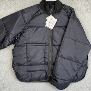 NEW Flying Cross Jacket Mens XL Black Insulated Quilted Puffer Full Zip Outdoor